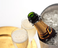 Champagne at Silverstone Grand Prix